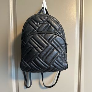Michael Kors Abbey Leather Quilted Backpack